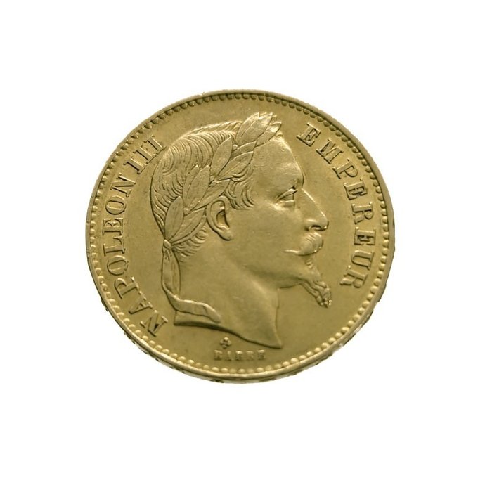Francia. 20 Francs 1868-BB Napoleon III