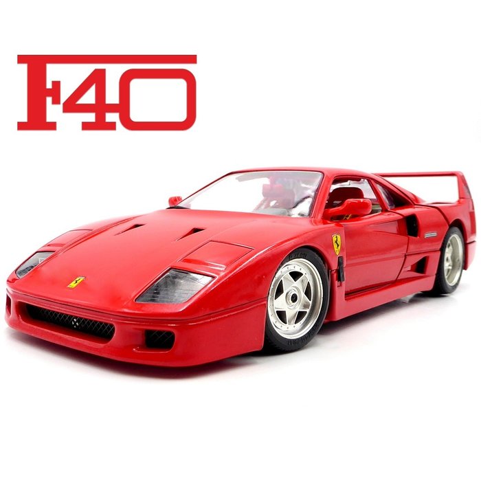 Ferrari 1:24 - 1 - Voiture de sport miniature - Voiture spéciale en métal  édition collector Ferrai F40 années 1987 - Cod 3032 - Catawiki
