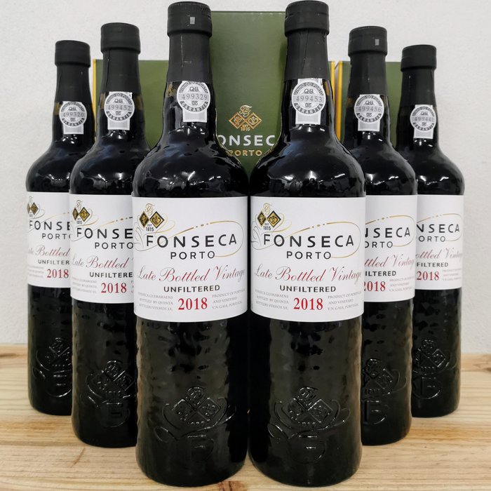 2018 Fonseca, Unfiltered - Oporto Late Bottled Vintage Port - 6 Botellas (0,75 L)