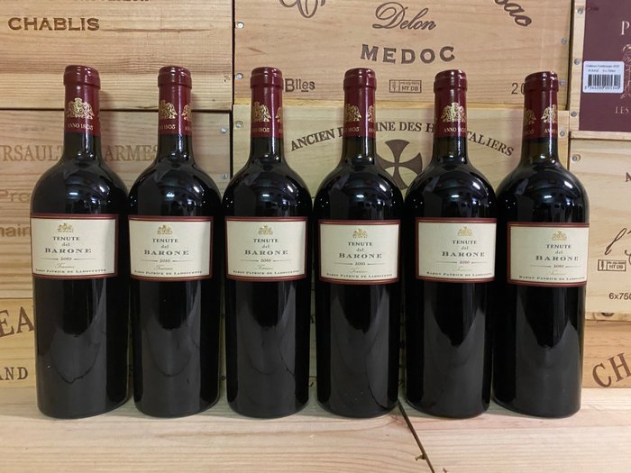 2010 Baron Patrick De Ladoucette 'Tenute del Barone' - Super Tuscans - 6 Bottles (0.75L)