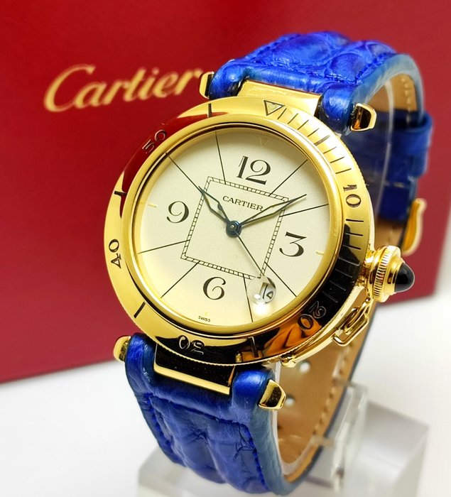 Cartier - Pasha 18K (0,750) Yellow Gold - Ref. 1989 - Miehet - 1990-1999