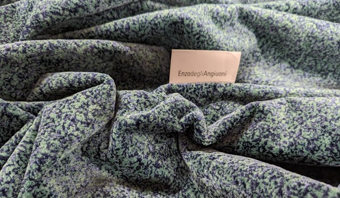	 Pregiata lana d'arredo esclusiva Enzo degli Angiuoni - 305 x 142 cm - - Tessuto per tappezzeria