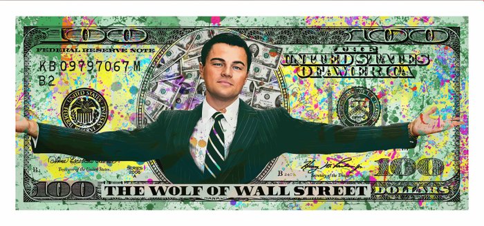 Alberto Ricardo (XXI) - The Wolf of Wall Street - Leonardo Di Caprio (140x60 cm)
