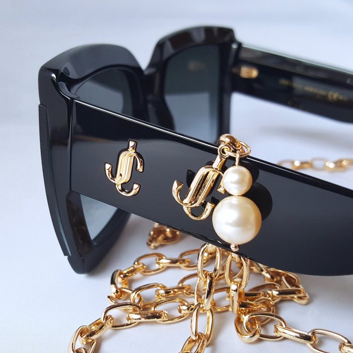 Jimmy Choo - Gold Chain Edition - Detachable - New - Sunglasses