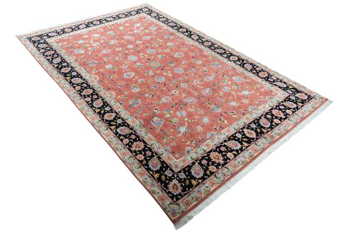 Tabriz 50 Raj - 非常精緻的波斯地毯，含有大量絲綢 - 小地毯 - 308 cm - 203 cm
