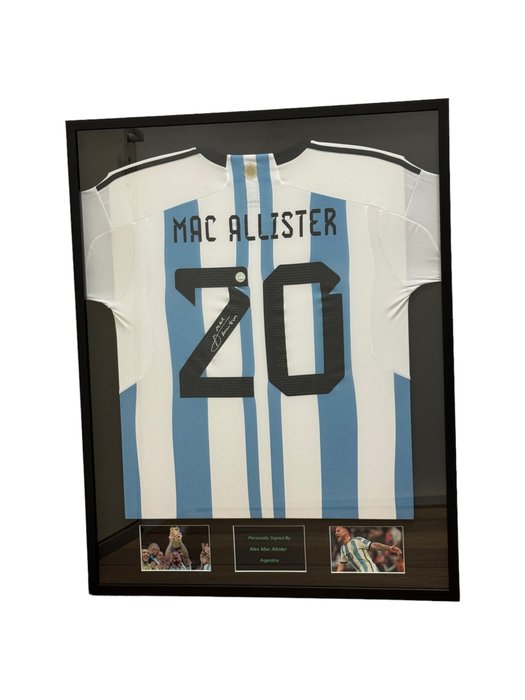 Argentinie - VM i fodbold - Alex Mac-Allister - Basketballtrøje
