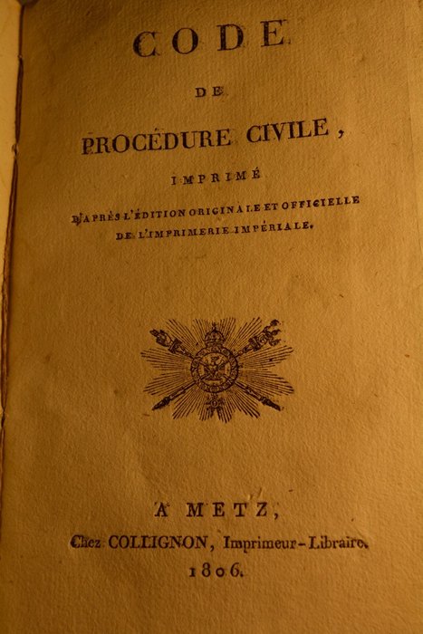 Code civil - Code de procédure civile - 1806