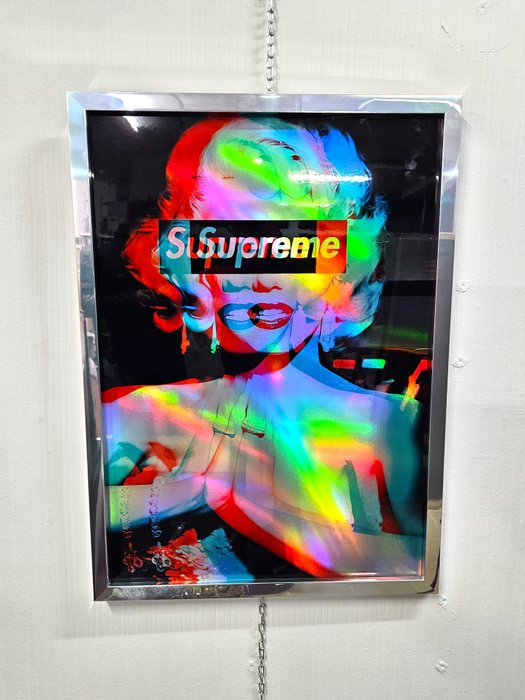 Patryk Konrad - Marilyn holographic picture with chrome mirror frame - limited edition
