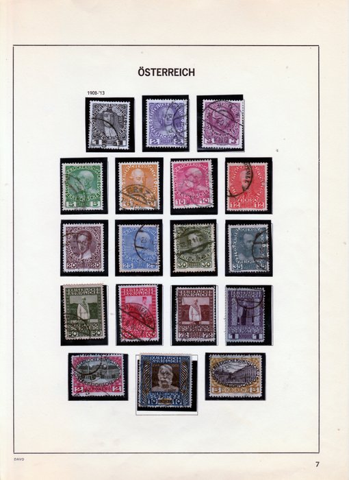 Österreich 1883/1973 - Umfangreiche Sammlung mit bessern Werten dabei Nebengebieten - ANK u.Michel-Austria