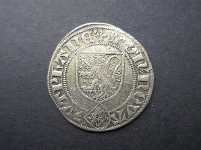荷蘭，聚特芬. Butken of Halve Stuiver 1480 Rare