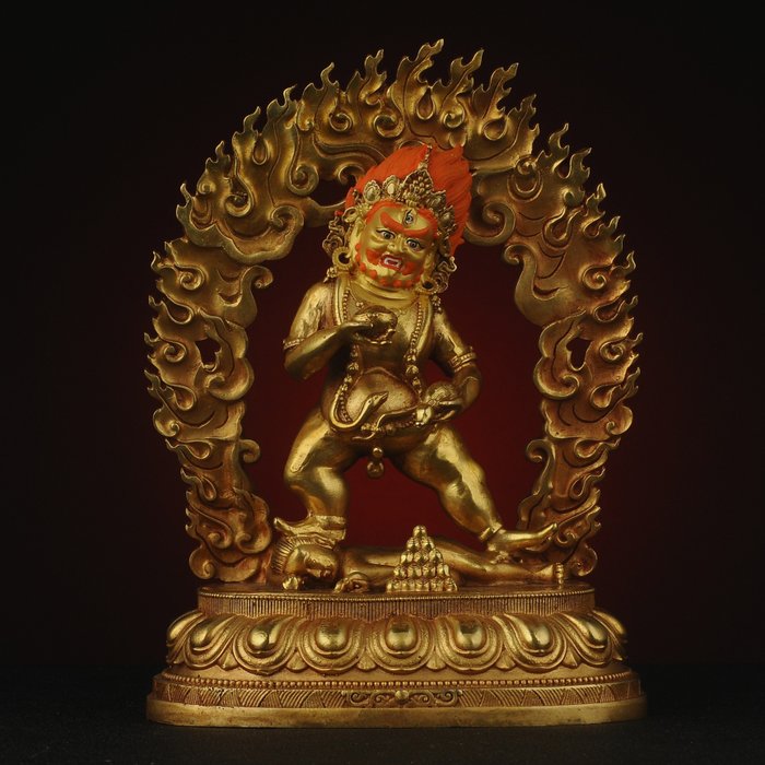 Buddhistische Objekte - Exquisite Black God of Wealth Buddha Statue (1) - Bronze - 2020 und ff.
