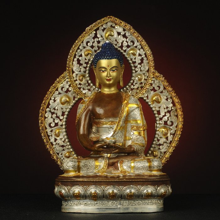 Boeddhistische objecten - large buddha statue，(Amitabha) Buddha statue, very delicate (1) - Brons - 2020+