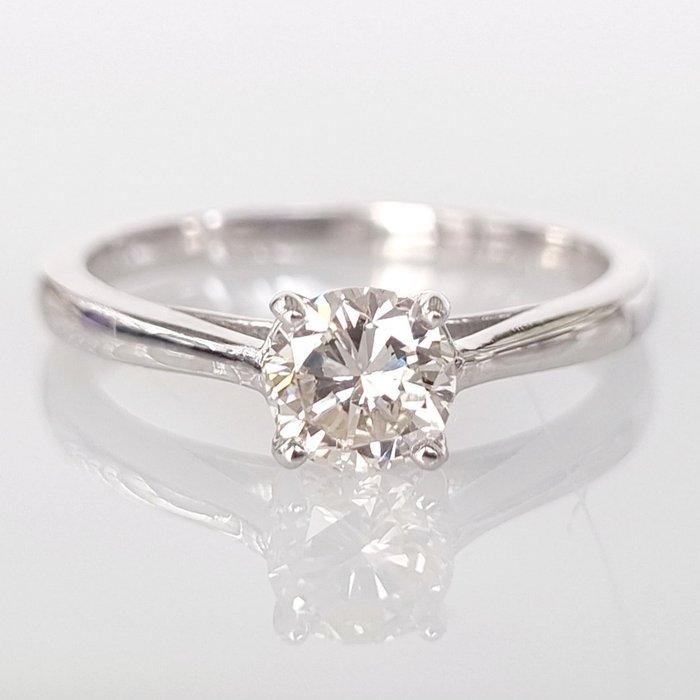 Anello di fidanzamento Oro bianco Diamante  (Naturale)