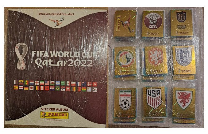 帕尼尼 - World Cup Qatar 2022 - Blue edition - 1 Empty album + complete loose sticker set