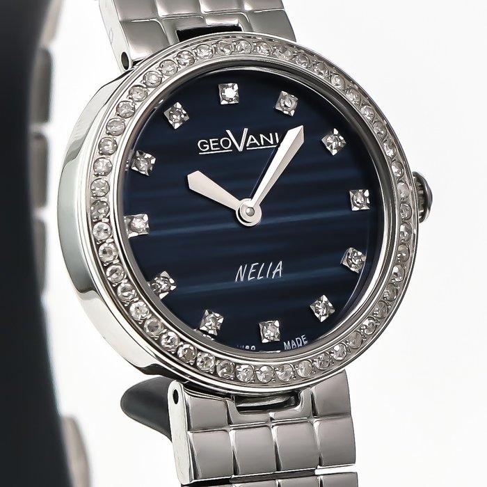 GEOVANI - Swiss Diamond Watch - GOL577-SS-DD-9 - 没有保留价 - 女士 - 2011至现在