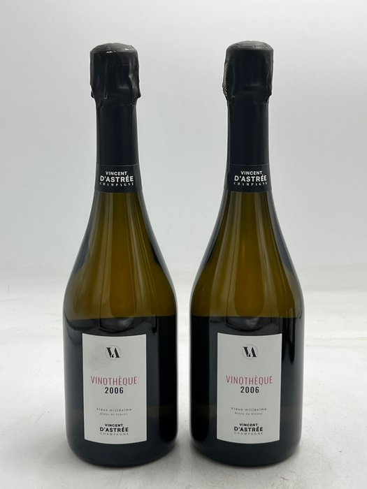 2006 Vincent d'Astrée, Vincent d'Astrée Vinothèque Blanc de Blancs - 香檳 1er Cru - 2 瓶 (0.75L)