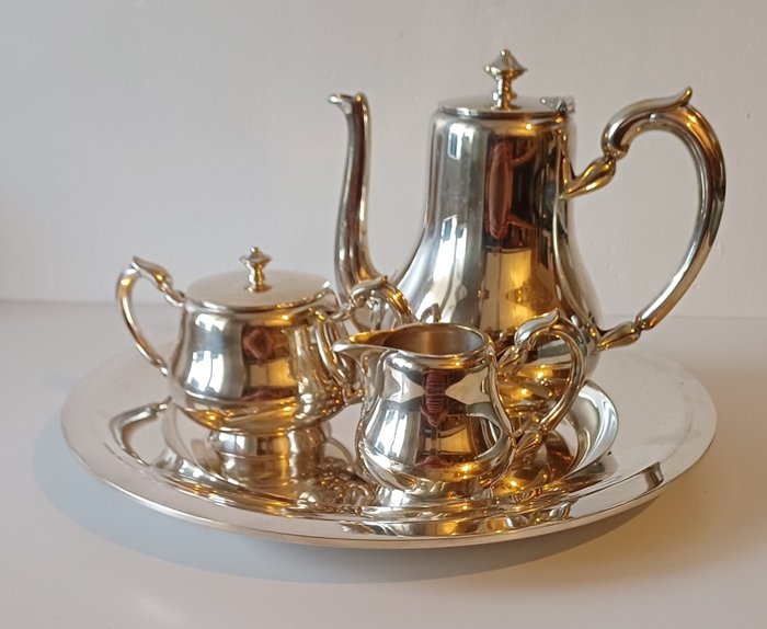 Christofle - Serviciu de ceai (4) - Placat cu argint