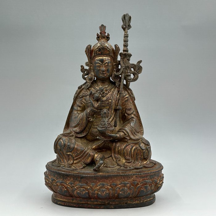 Tibet Padmasambhava Statue - Bronze - Chine
