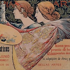 Alejandro De Riquer (1856-1920) – Les Maîtres de l’Affiche :  3ra Exposition de Bella Artes