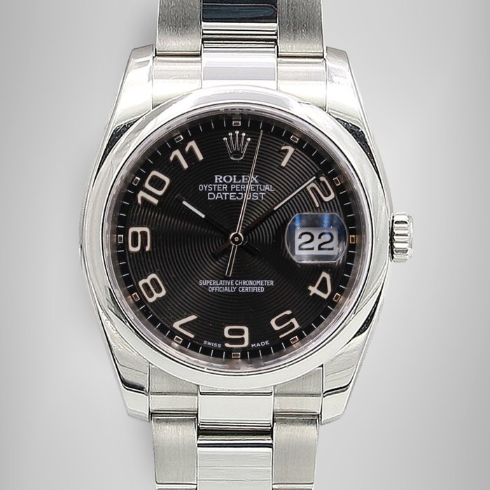 Rolex - Datejust - Racing Concentric Dial (Black) - 116200 - Unisex - 2000-2010