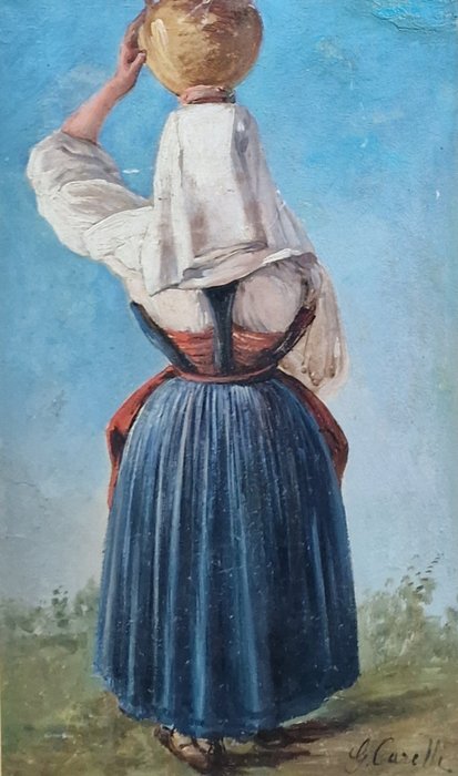 Gabriele Carelli (1818-1900) - Acquaiola