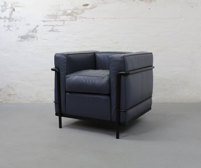 Cassina - Le Corbusier - 扶手椅子 (1) - LC2 - 皮革, 钢