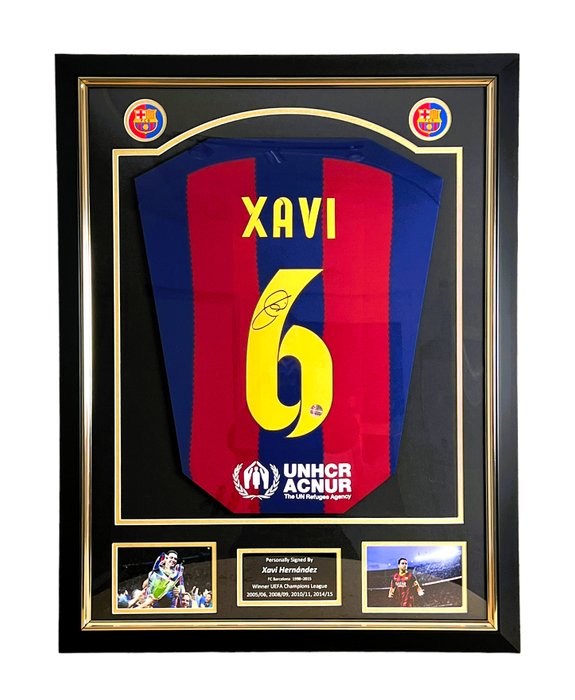 FC Barcelona - Champions Football League - Xavi Hernández - Football jersey