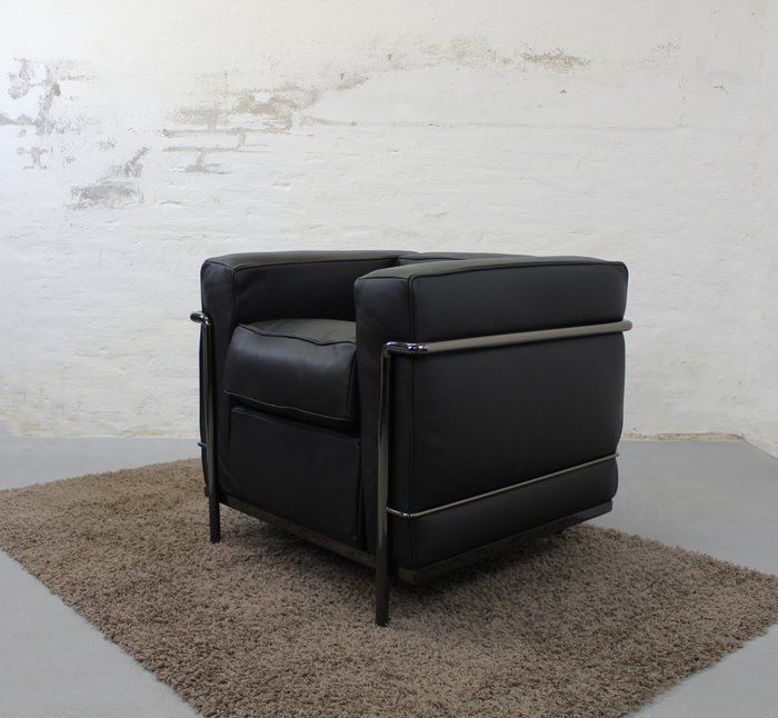 Cassina - Le Corbusier - 扶手椅 (1) - LC2 - 皮革, 鋼