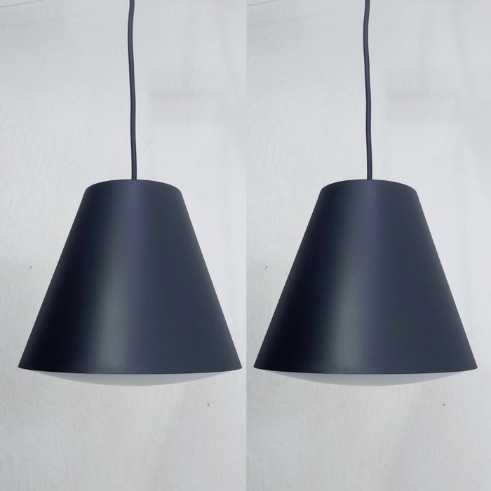 HAY Design Mette Hay & Rolf Hay - Plafondlamp (2) - Zinklood 23 - Zwart - Staal