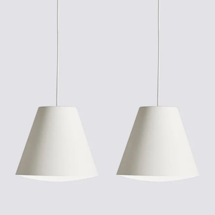 HAY Design - Mette & Rolf Hay - Hanging lamp (2) - Sinker 23 - White - Steel