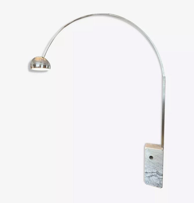 Flos Achille Castiglioni - Bogenförmige Stehlampe (1) - Arco - Marmor
