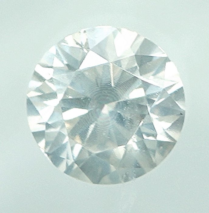 Diament - 0.38 ct - brylantowy - G - SI2 (z nieznacznymi inkluzjami)