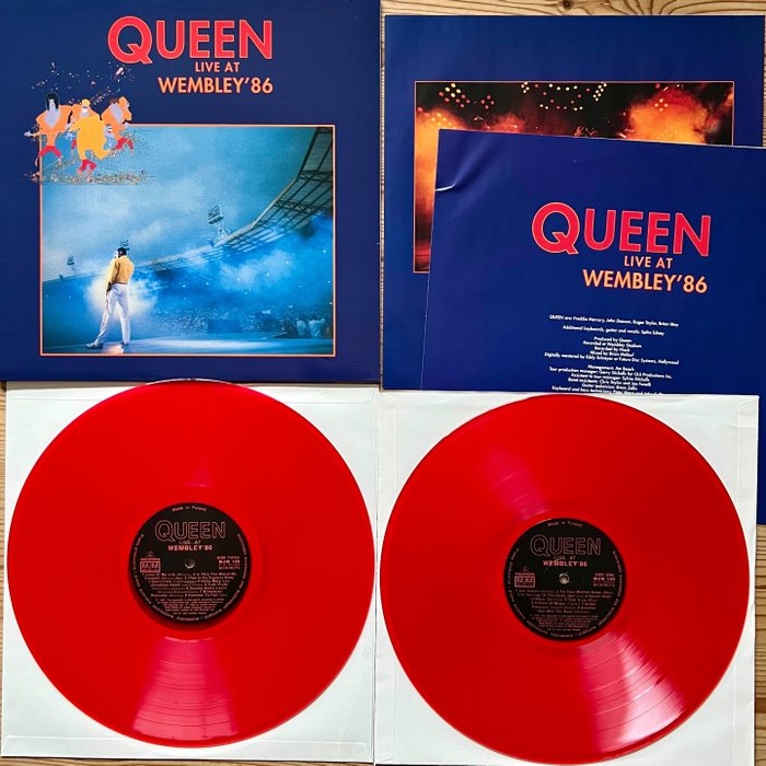 Queen - Live At Wembley - Double Album [colured vinyl] - Album 2 x LP  (album doppio) - 180 grammi, Vinile colorato - 1992 - Catawiki