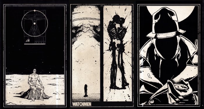 Æ (XX-XXI) - Alan Moore’s Watchmen Bundle (X3) - “Hiroshima Lovers”, “Dr. Manhattan” & “Walter Kovacs”