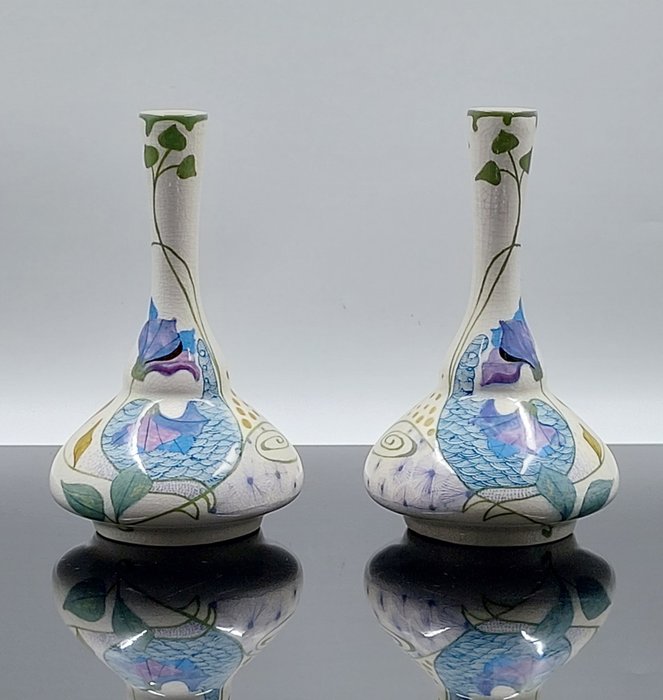 Plateelbakkerij Zuid-Holland - 花瓶 (2)  - 陶器