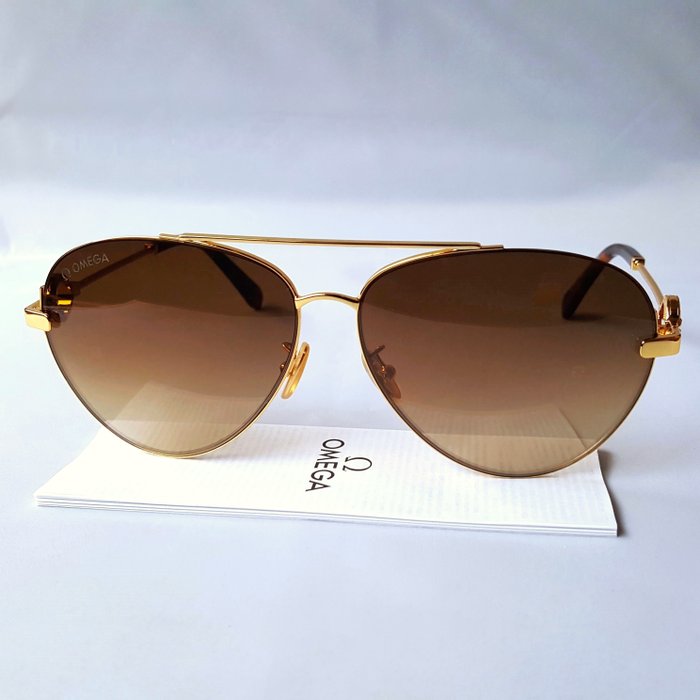 Other brand - Omega Ω - ZEISS Lenses - Gold - Aviator - New - Sunglasses