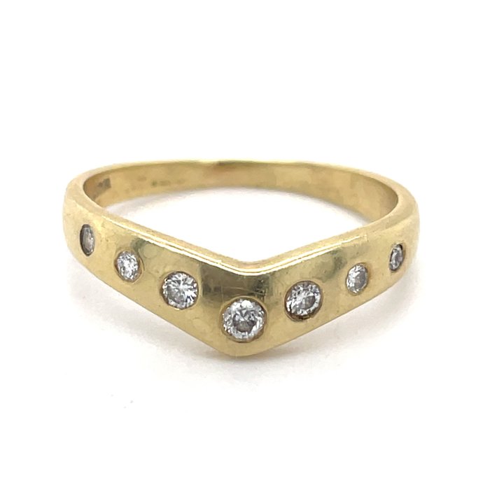 Ring Geel goud Diamant 