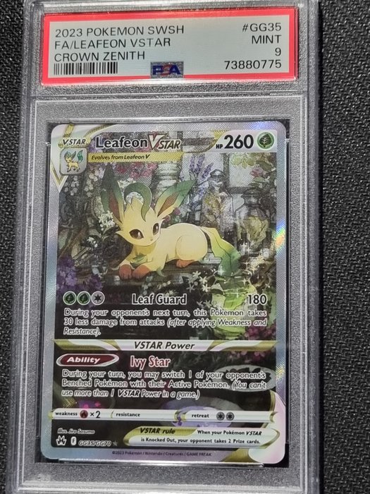 Pokémon - 1 Graded card - Leafeon Vstar - PSA 9