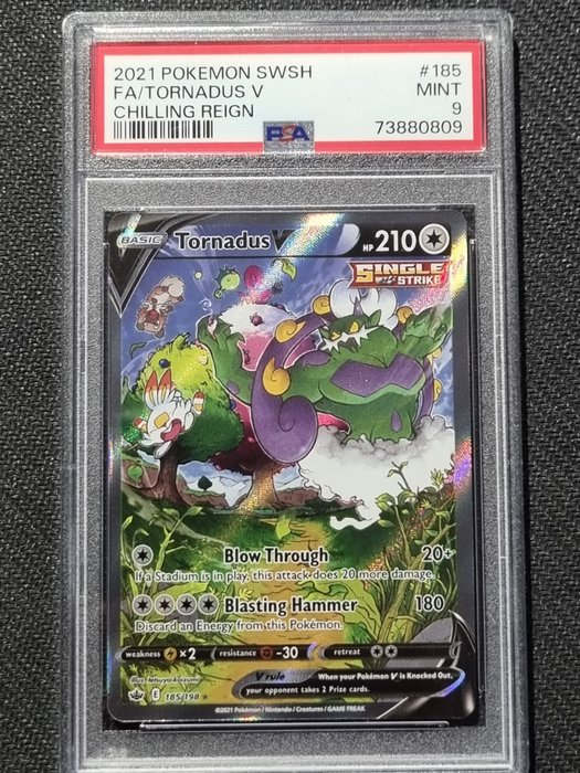 Pokémon - 1 Graded card - Tornadus V - PSA 9