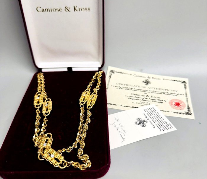 Camrose & Kross - Coco Chanel's Design JBK Paperclip 24 kt. - Placat cu aur - Colier