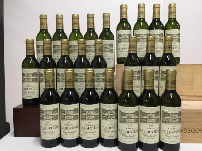 1996 Chateau La Louviere Blanc - 佩薩克-雷奧良, 格拉夫酒, 波爾多 - 24 半瓶 (0.375L)