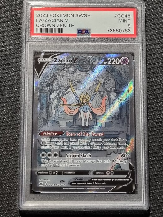 Pokémon - 1 Graded card - Zacian V - PSA 9