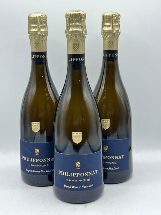 Philipponnat, Philipponnat Royale Réserve Non Dosé - Champagne Zéro Dosage - 3 Pullo (0.75L)