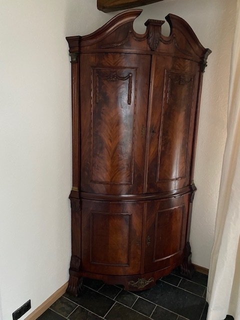 Corner cabinet - Louis XVI Style - Mahogany - 19th century