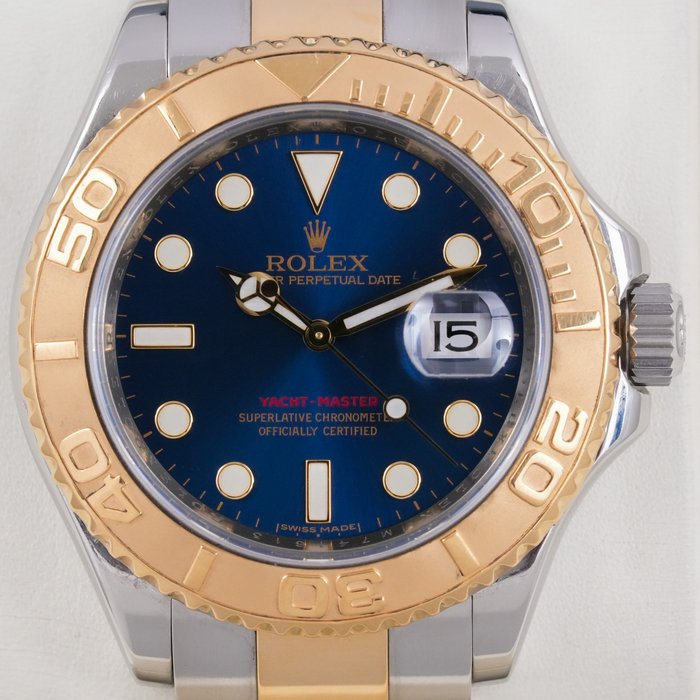 Rolex - Yacht-Master 40 Two Tone Blue Dial - 16623 - 男士 - 2000-2010