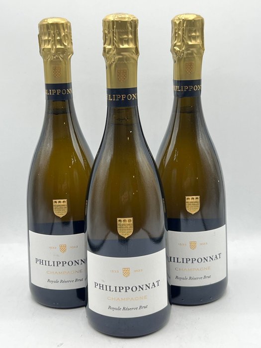 Philipponnat, Royale Réserve Brut - Champagne Brut - 3 Flaschen (0,75 l)
