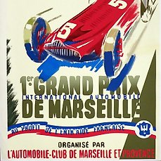 1 er Grand Prix International Automobile De Marseille 12 Mai 1946 – Limited Polycanvas Print – Marseille