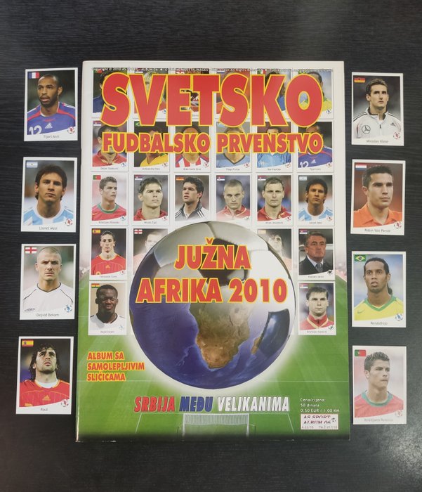 Variant Panini - AS SPORT - WC South Africa 10 Empty album + complete loose sticker set