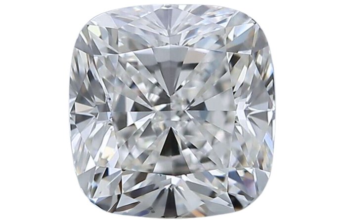 1 pcs Diamant - 1.00 ct - Coussin - G - VVS1, GIA Certificate