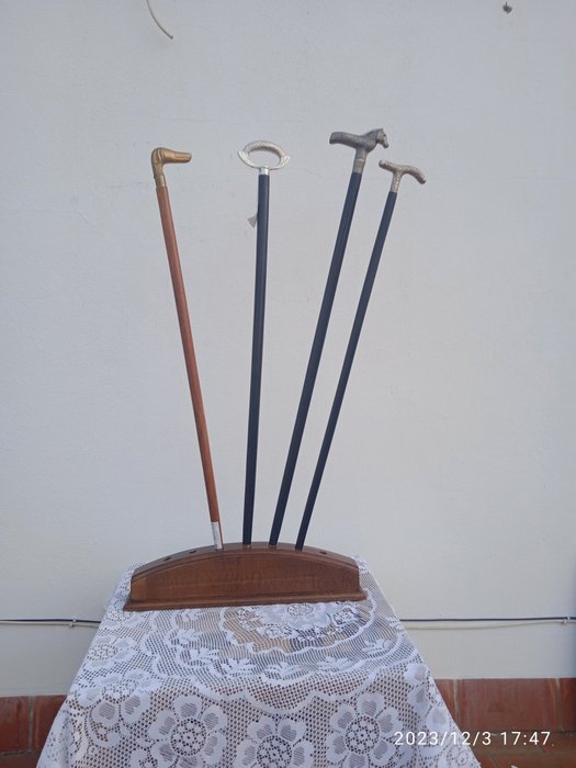 拐杖  (5) - 高貴的木材和金屬
